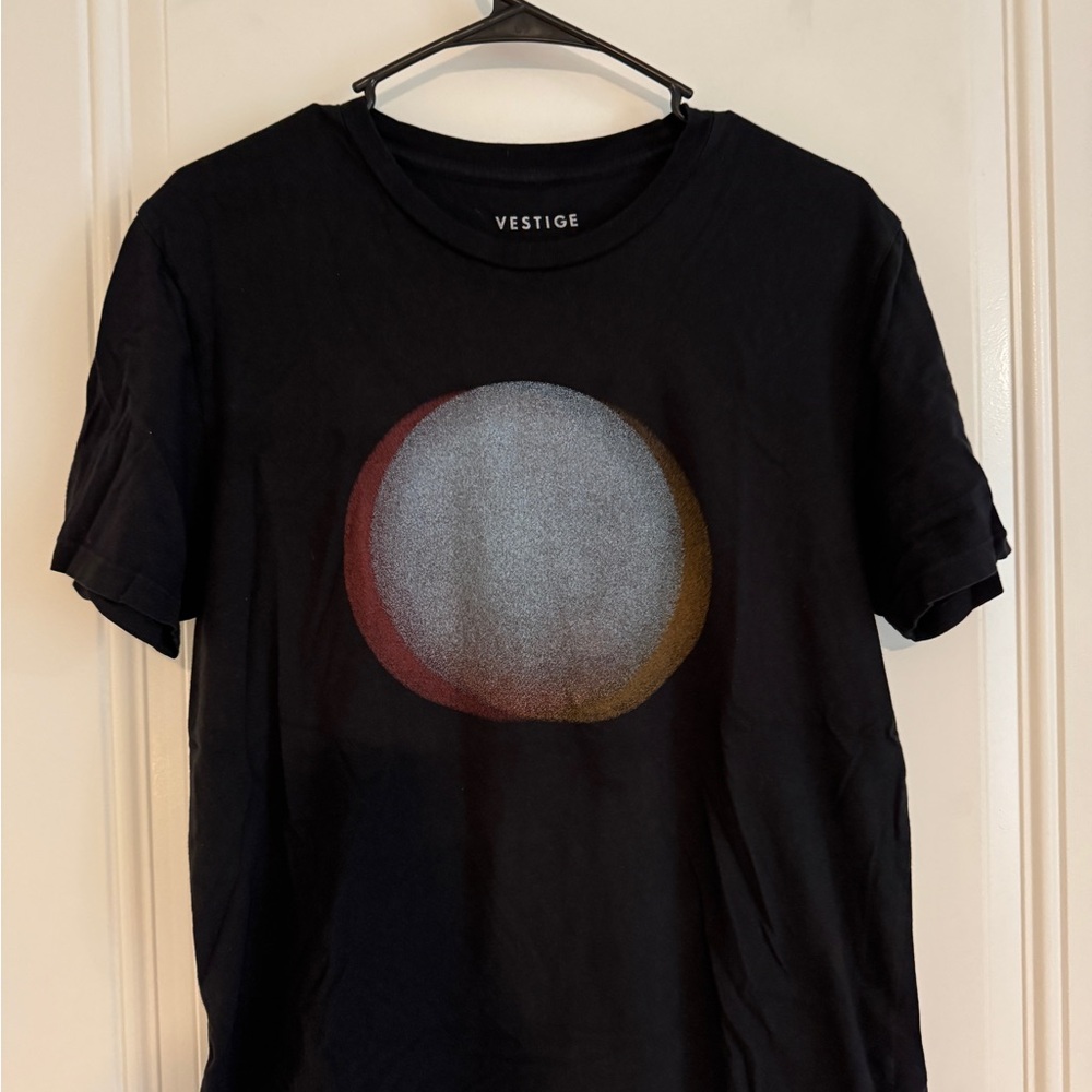 Vestige Tri Circle Tee - Black Short Sleeve Tee with Celestial Design